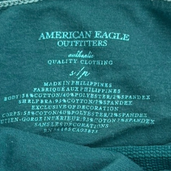 American Eagle Women’s Small Lace Strap Babydoll Ribbed Long Tank Top Layer Y2K - Picture 4 of 4